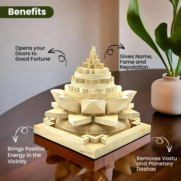 Supreme Power - Meru Shriparni Wood Shree Yantra