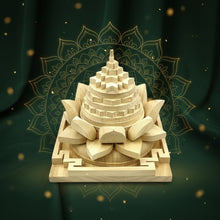 Meru Shriparni Wood Shree Yantra - The Throne of Mahalaxmi