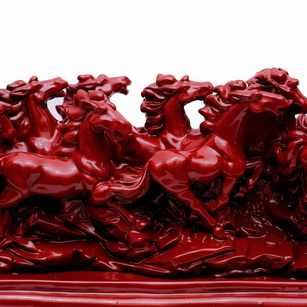12 Red Running Horses Vastu Statue for Wealth, Fame & Success